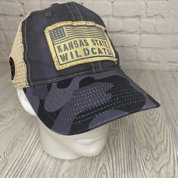 Colosseum Operation Hat Trick Kansas State Wildcats Snapback Trucker Hat Camo - Picture 1 of 11